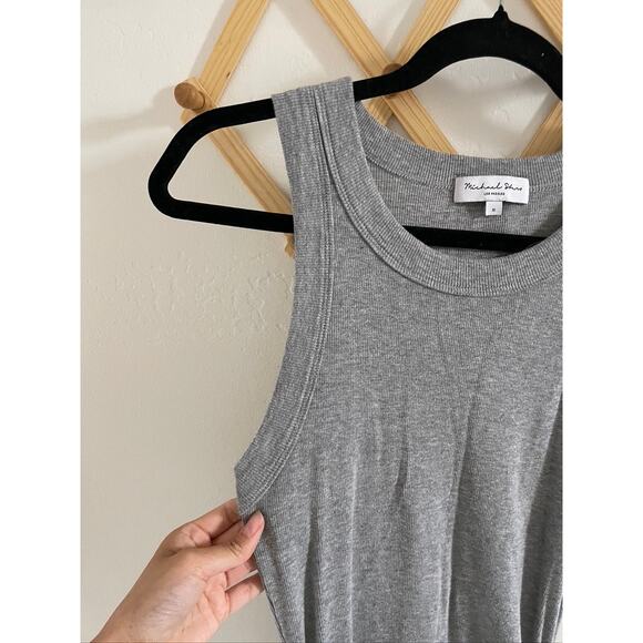 Anthropologie Dress Women's Small Gray Midi Bodycon Demi Ribbed - Picture 4 of 7